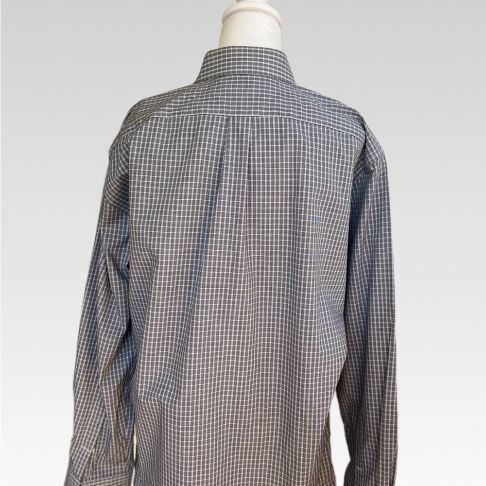 Nordstrom Men's Gray Checkered Button Down Shirt size XL - Picture 3 of 7